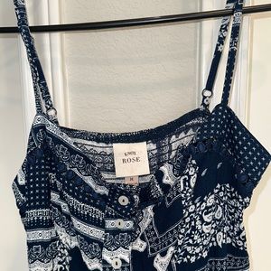 Above the knee strappy bandana print summer breezy dress